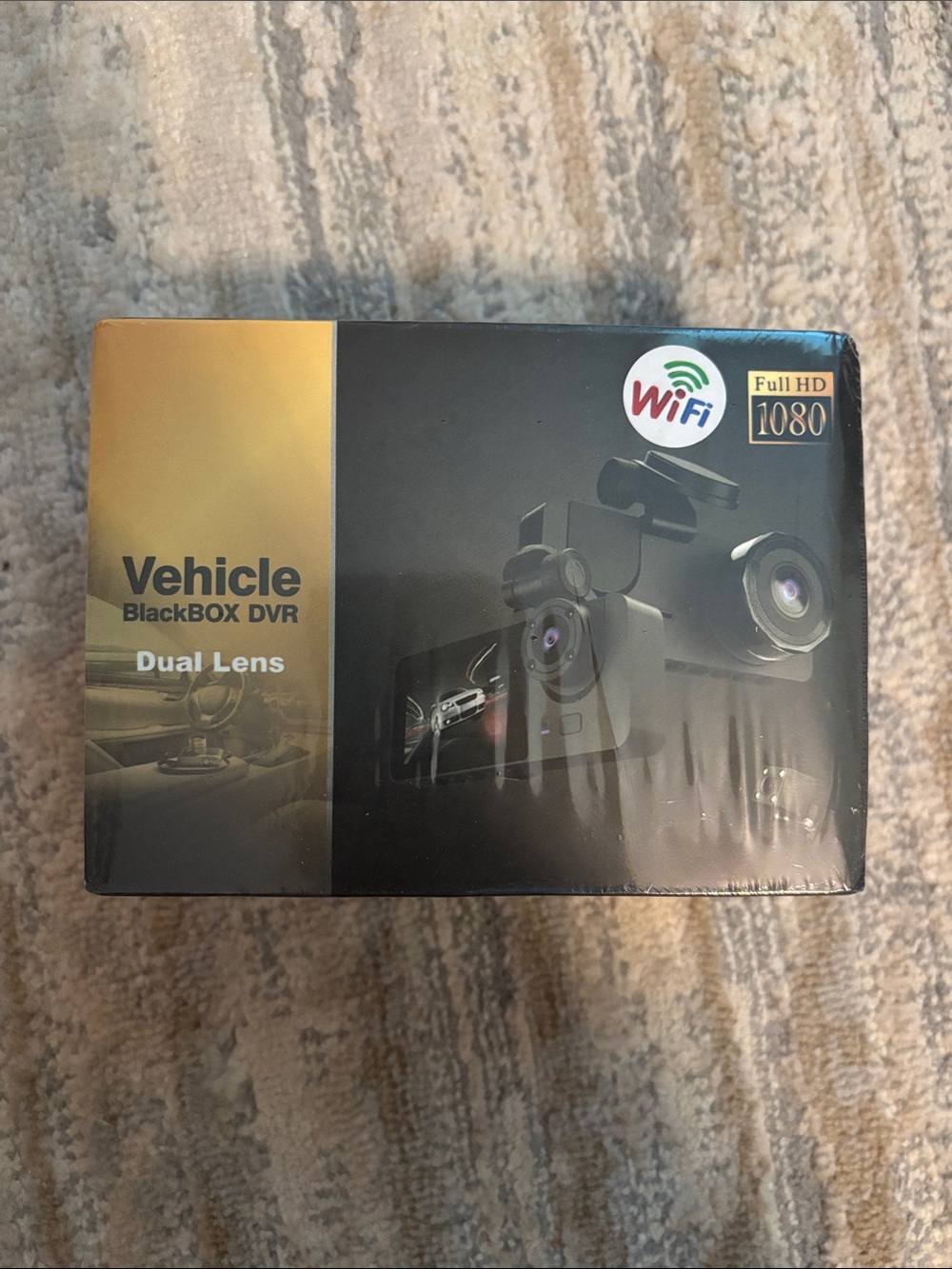 Dual Lens WiFi Dash Cam - Black